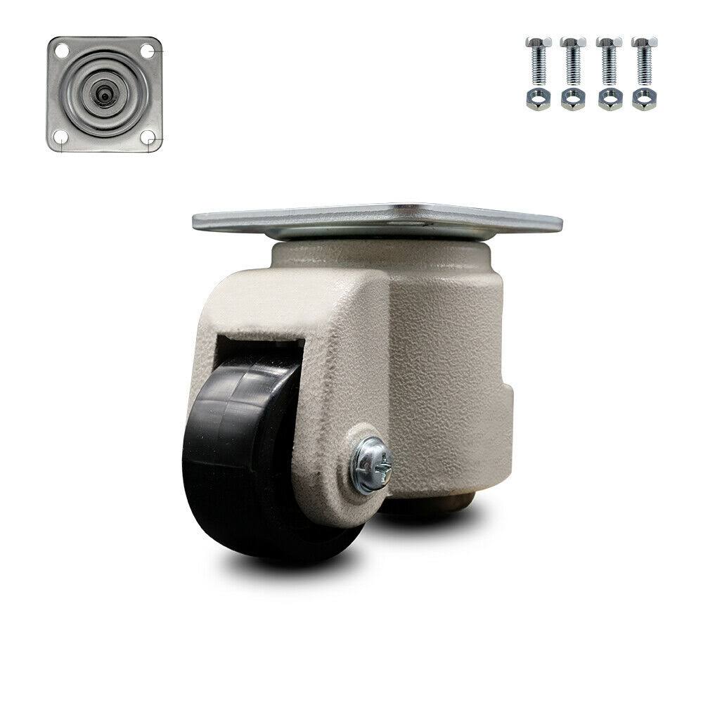 Nylon Swivel Light Duty Floor Leveling Caster with Black Wheel E147