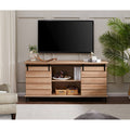 Oak Sliding Barn Door TV Stand Storage Cabinet O715
