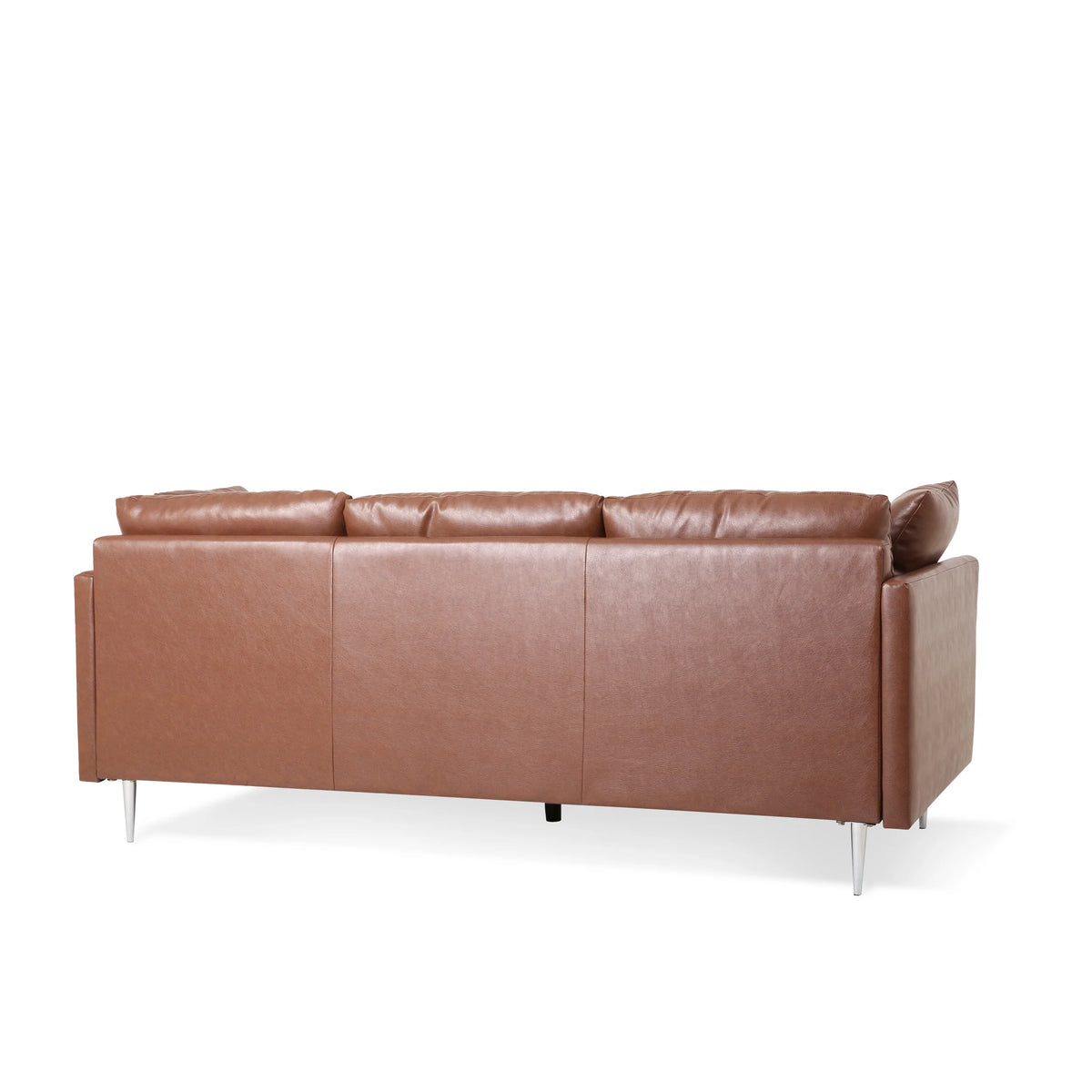 Faux Leather 3 Seater Sofa with Pillows M63219