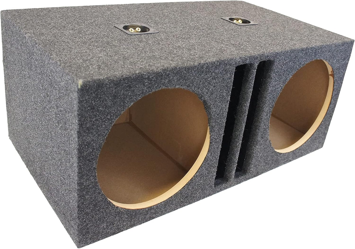 Dual 12" SPL Bass Subwoofer Sub Box Stereo Enclosure S5047