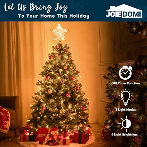 9.5inch Metal Beaded Star Tree Topper D755
