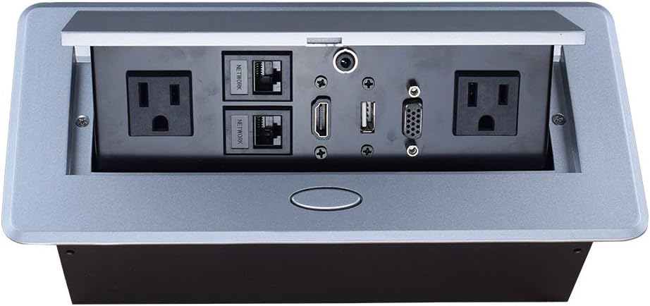 Pop up Power Strip with Outlet Network HDMI, Pack of 2 L6462