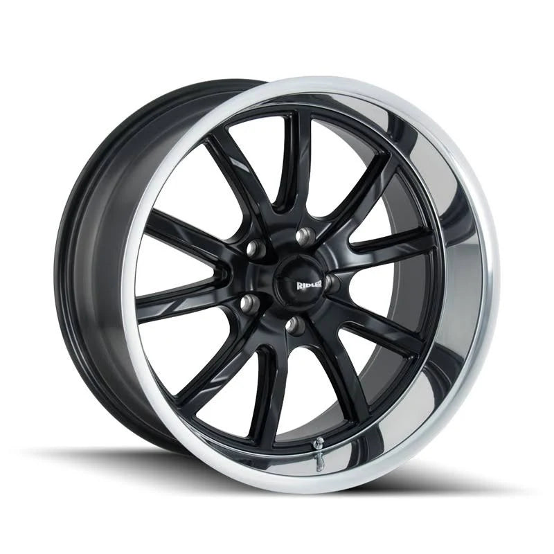 Matte Black Polished Lip 18x8 Wheel P227793