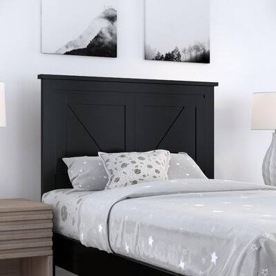 Black Twin Panel Headboard T591072