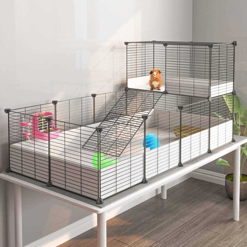 Guinea Pig Cage with Waterproof Plastic Bottom D4034