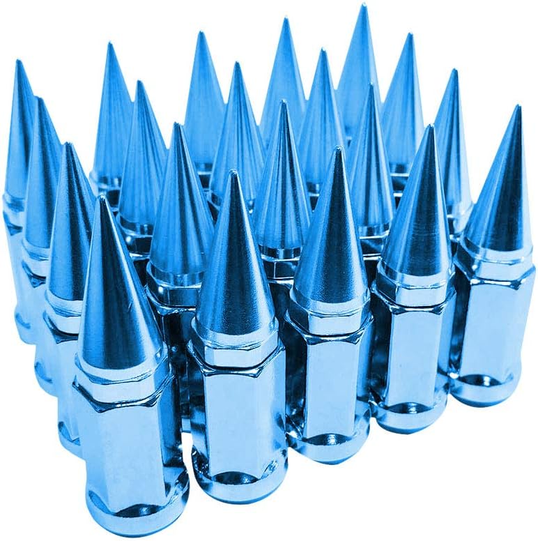 Set of 20 Blue Spike Lug Nuts M6837