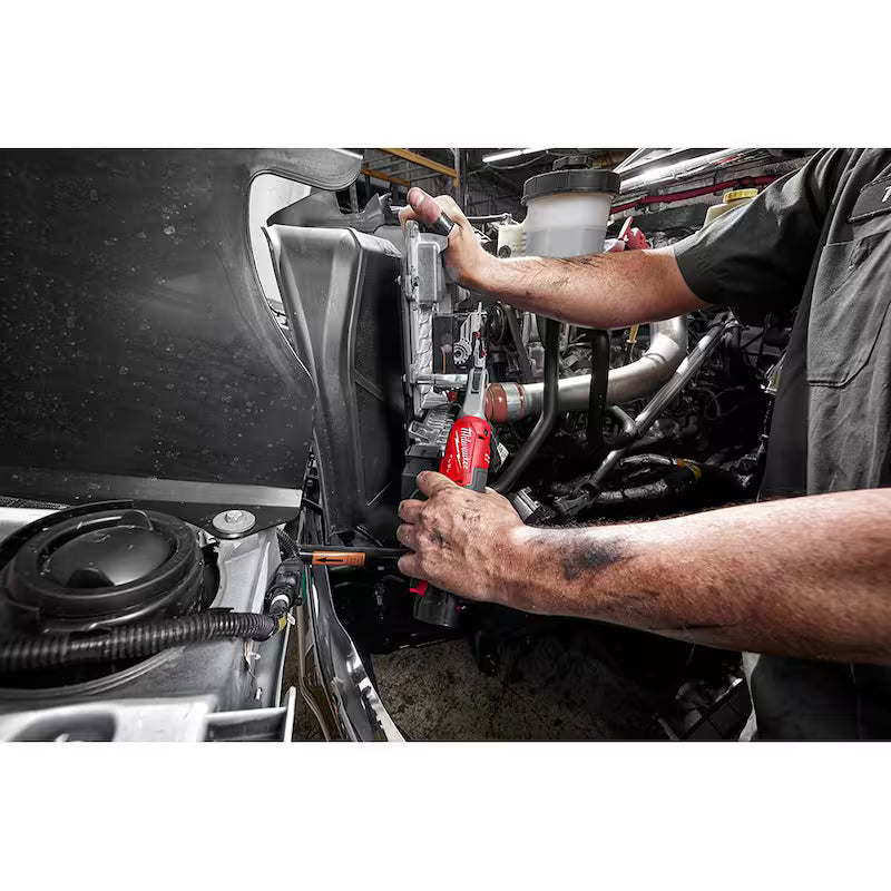 12V Lithium-Ion Brushless Cordless 3/8 in. Ratchet with Metric 6 Point Impact Socket Set Q8617