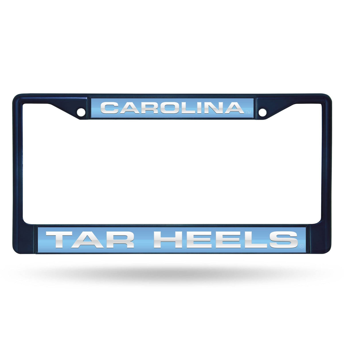 White and Blue License Plate Cover K56701