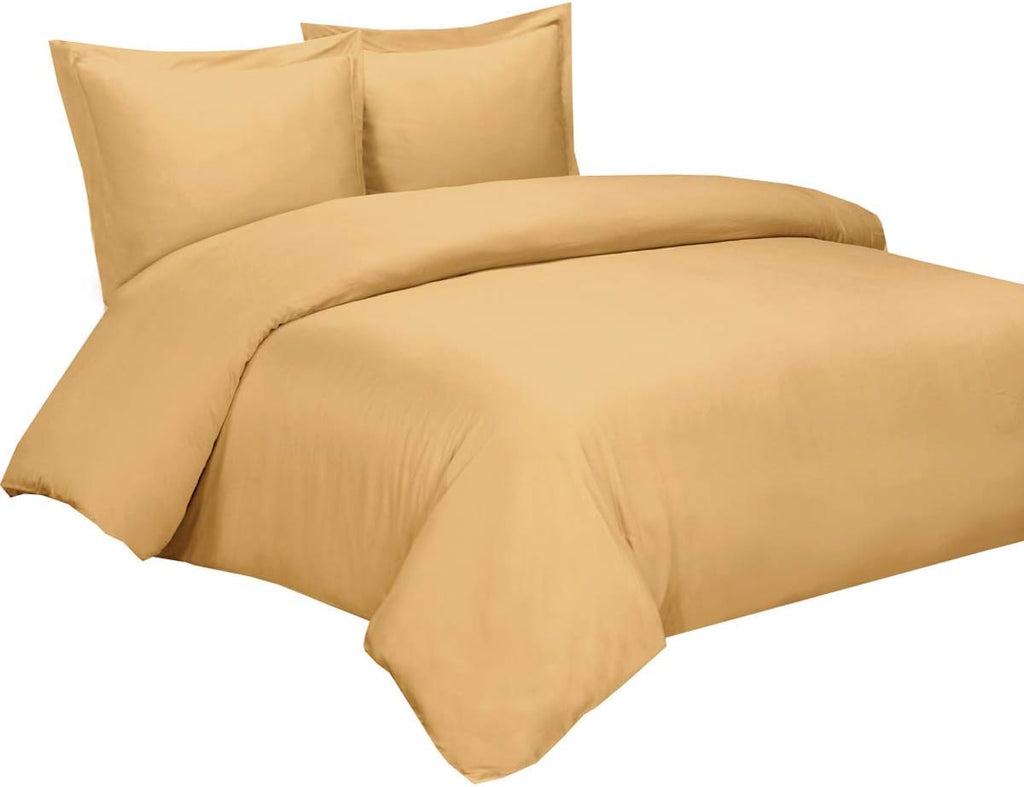 Bamboo Viscose Duvet Cover Set with Corner Ties, King / Cal King Size White H897626