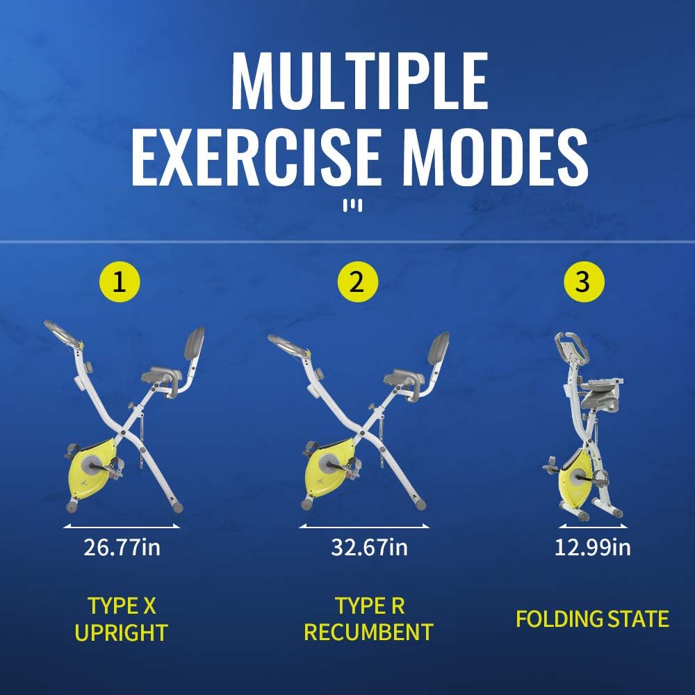 Folding Exercise Bike with LCD Monitor B275