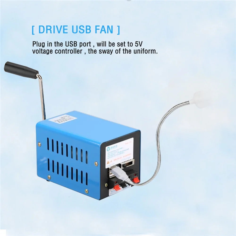20W Portable Manual Crank Generator S13588