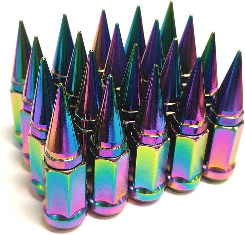 Set of 20 Blue Spike Lug Nuts M6837