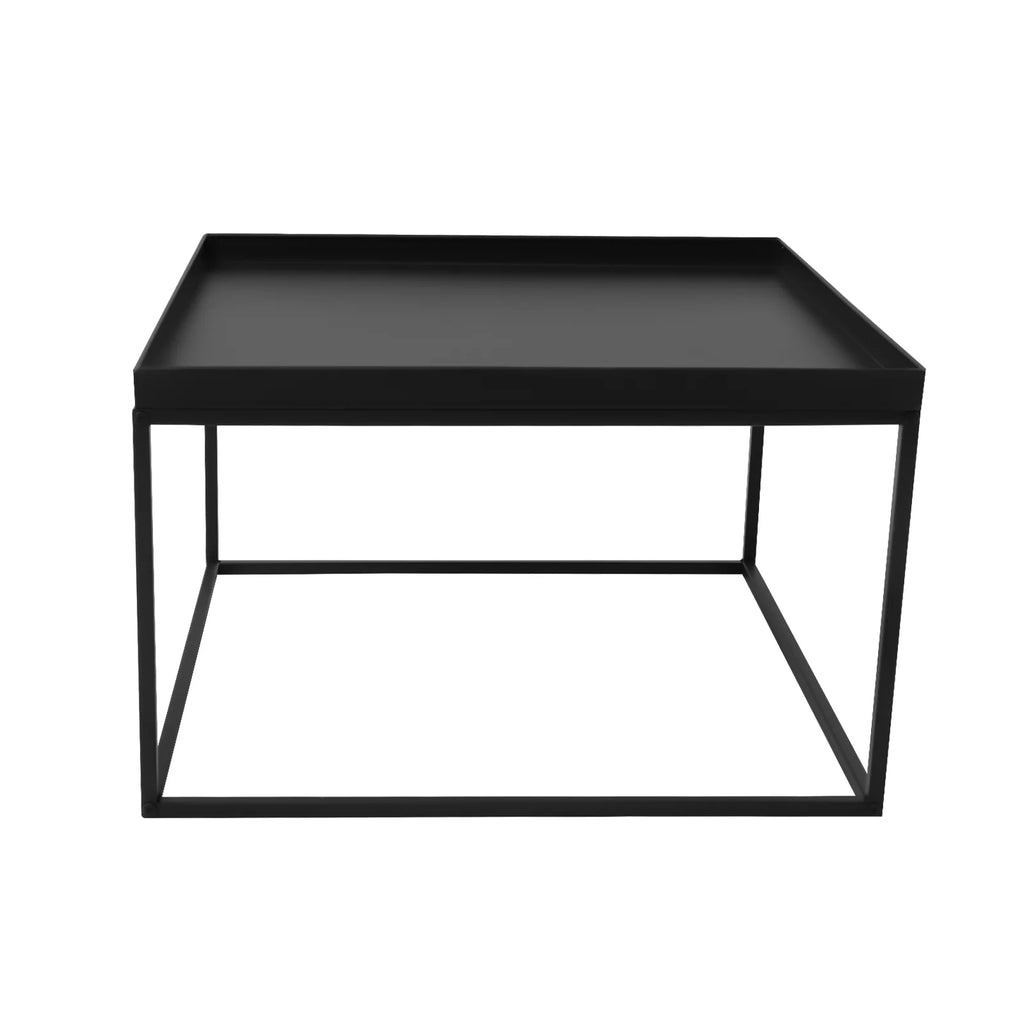 Black Metal Tray End Table Y3192