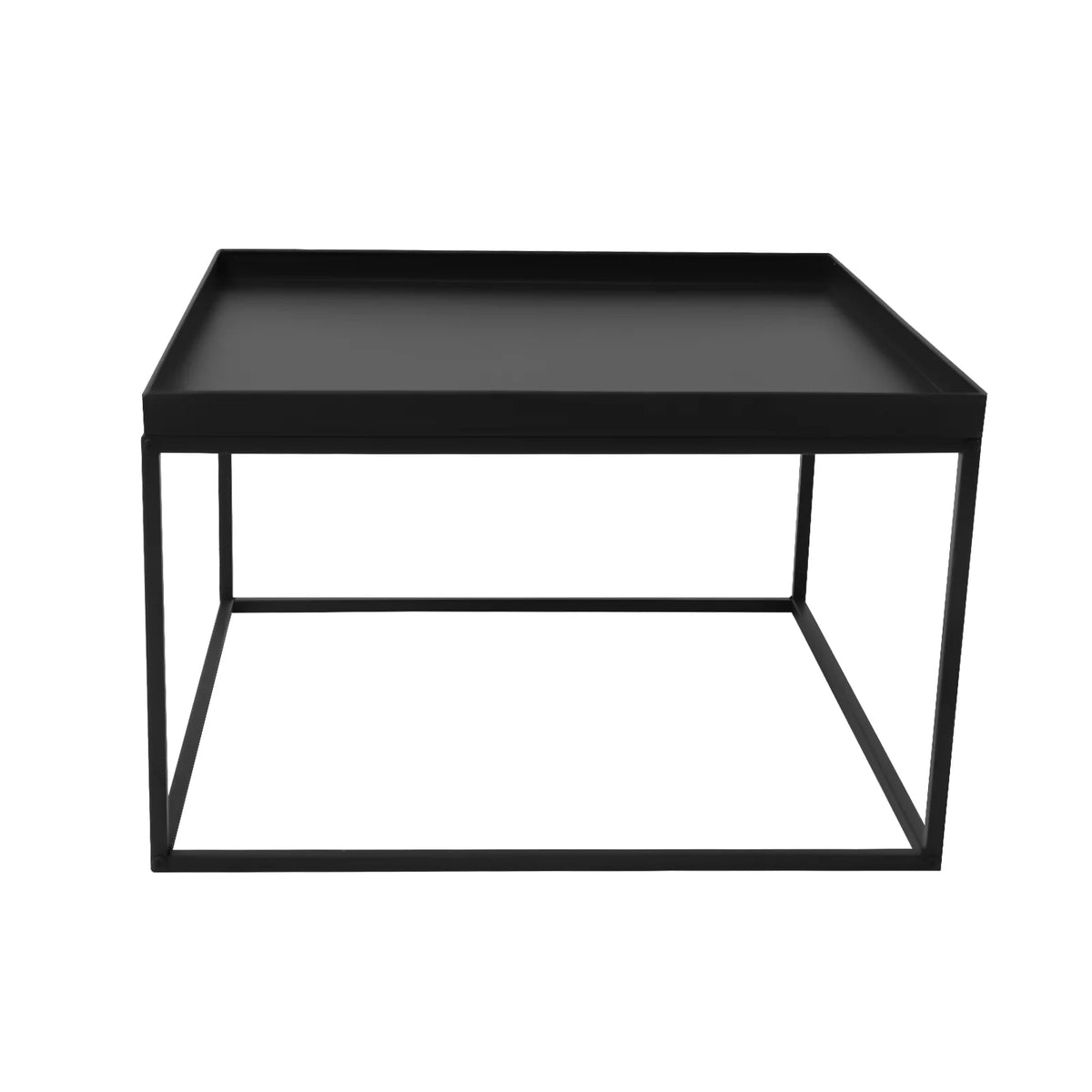 Black Metal Tray End Table Y3192