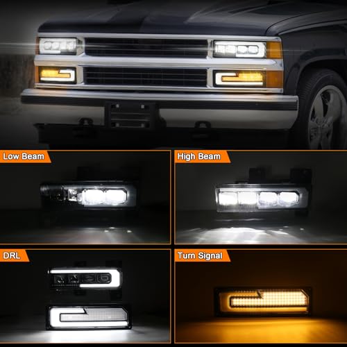 LED Headlight Assembly with DRL Turn Signal I6315