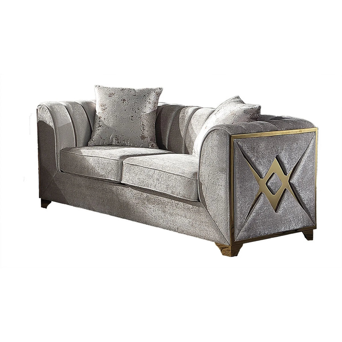 2 PC Wood Living Room Set in Cream G459479