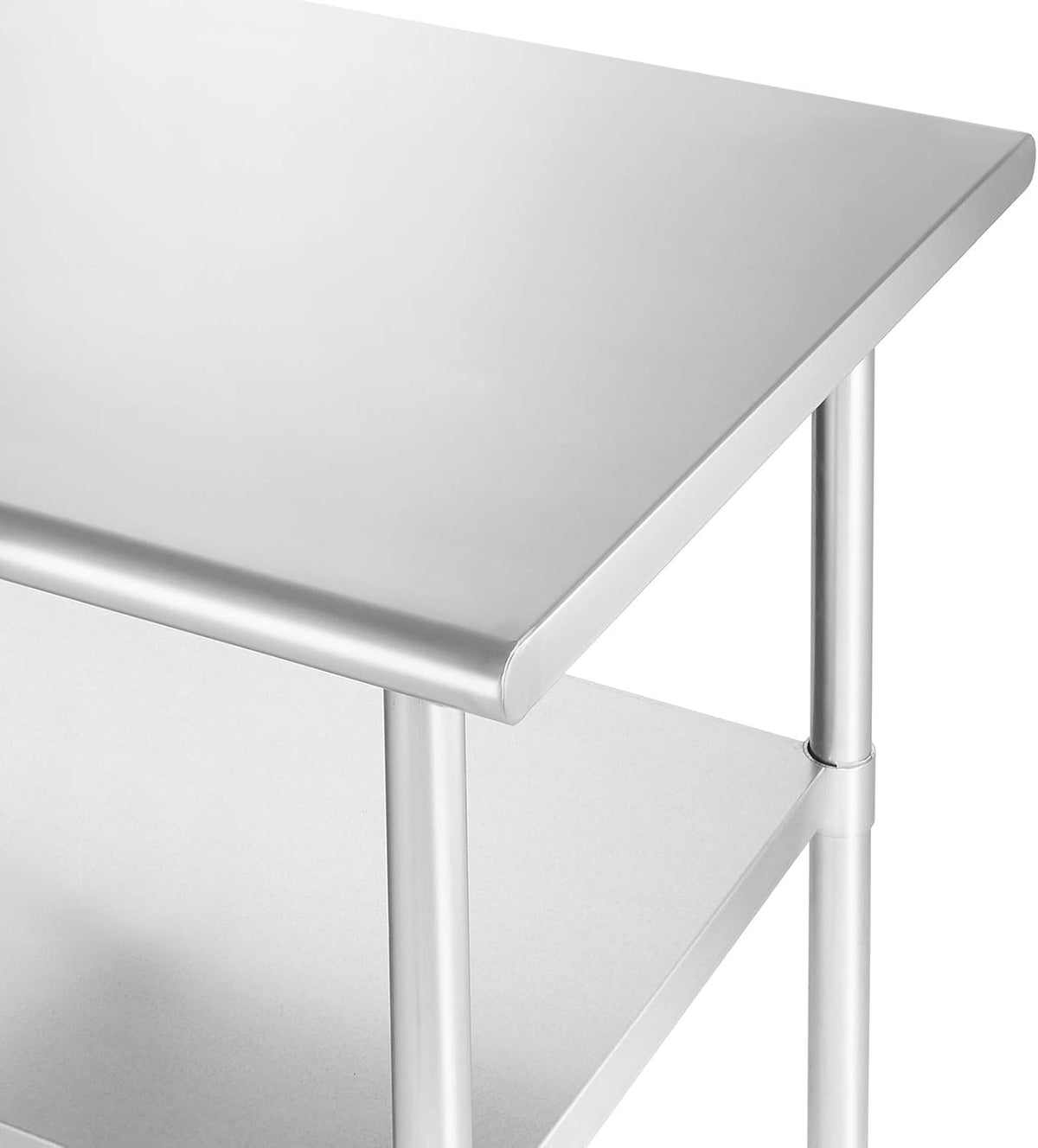 NSF Stainless Steel Commercial Kitchen Prep & Work Table with 4 Casters B63162