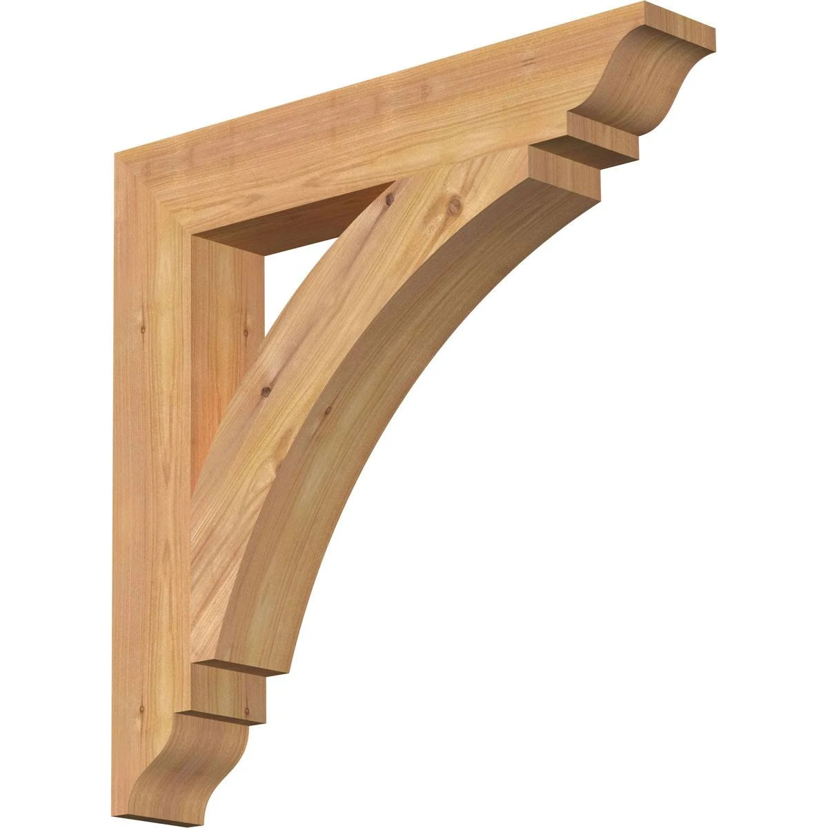 Western Red Cedar Traditional Smooth Bracket O8985