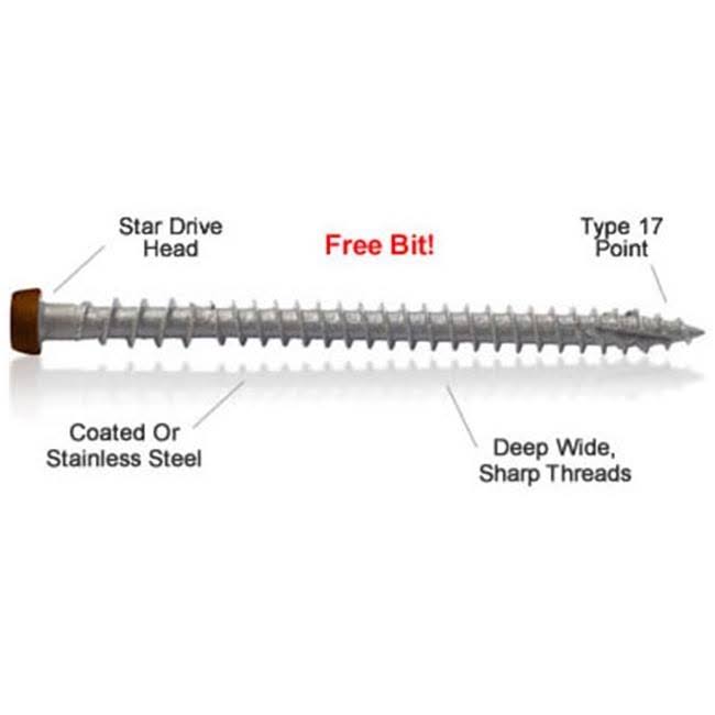 10 x 2.75 in. Star Drive Deck Screws, 350 Count E91741