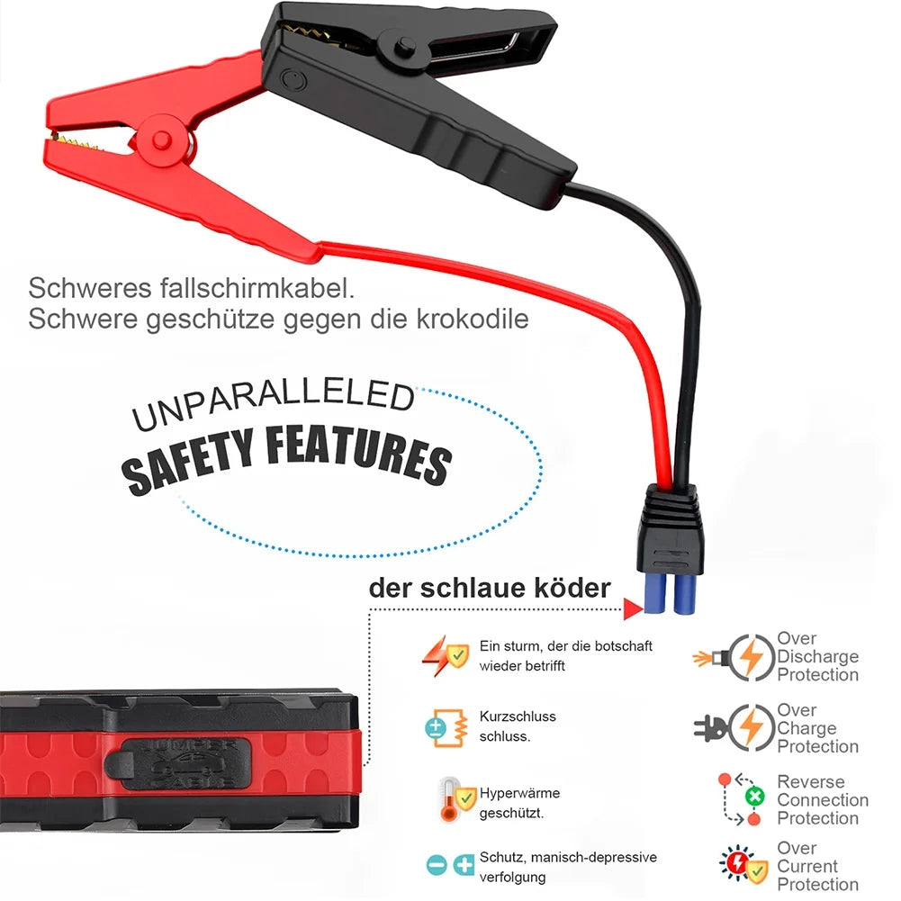 5000A Peak 12V Car Jump Starter with LCD Display V77038