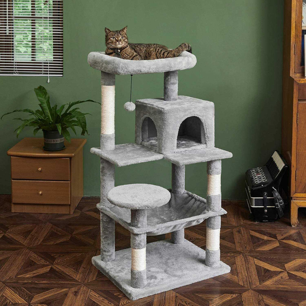 46.5 inches Multi-Level Cat Tree with Scratching Posts R137