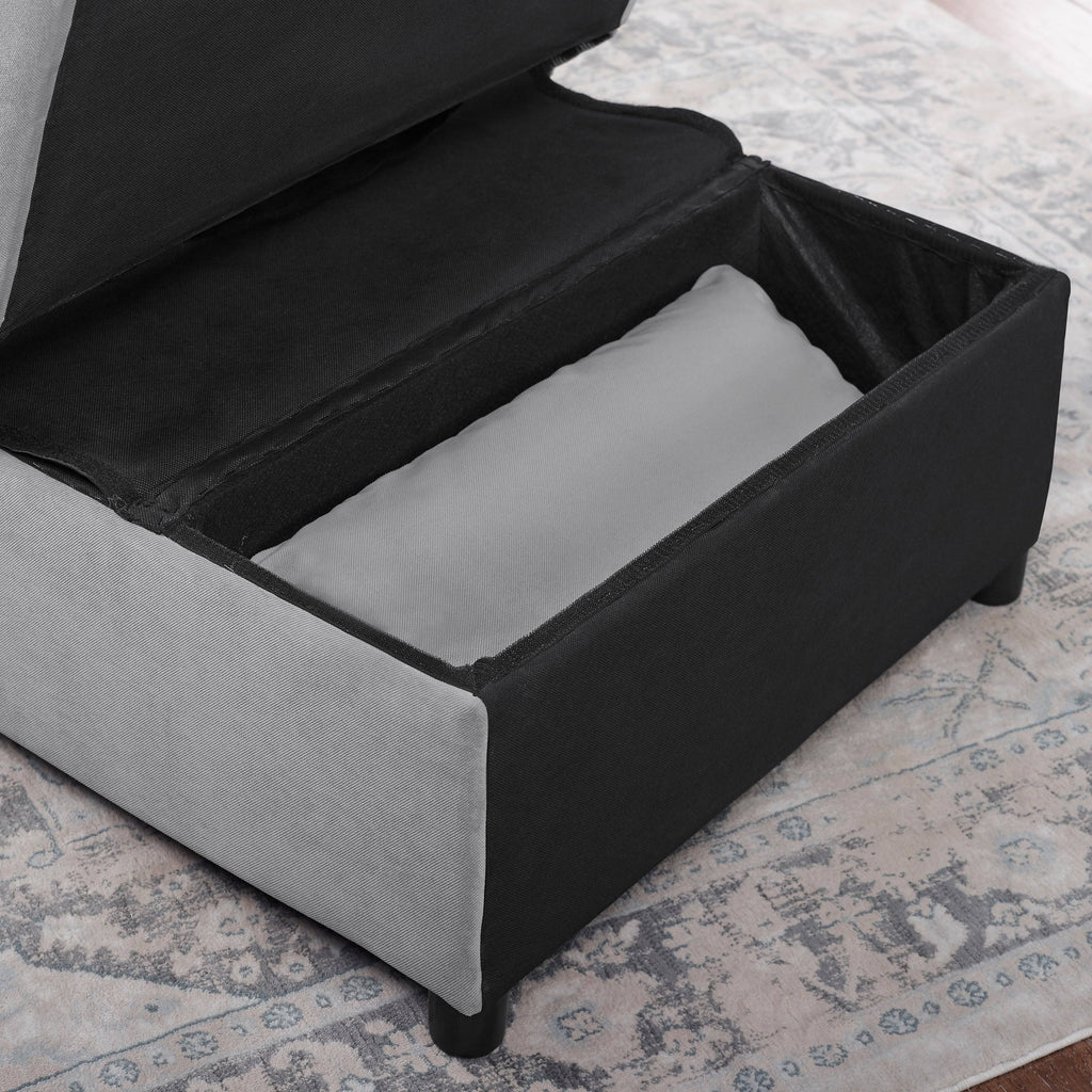 Grey Upholstered Futon Chair G6023