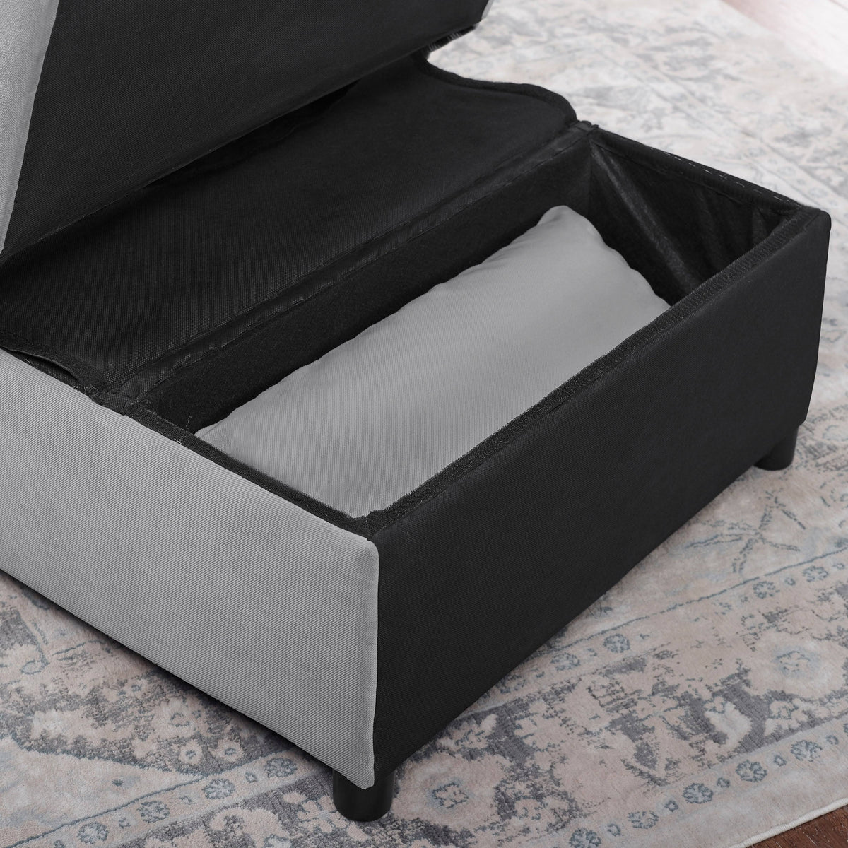 Grey Upholstered Futon Chair G6023