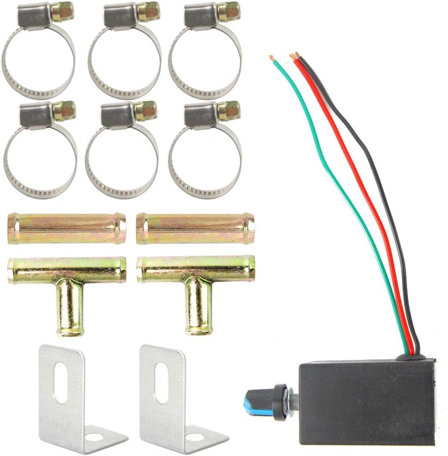 Compact 12V Dual Sides 6 Vents Heater with Speed Switch, Pack of 2 N131