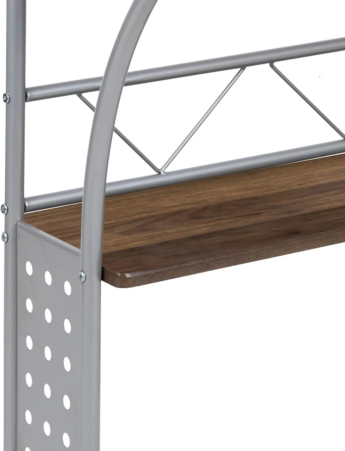 28 Inches Wide Computer Desk with Monitor Platform and Storage Shelf N249