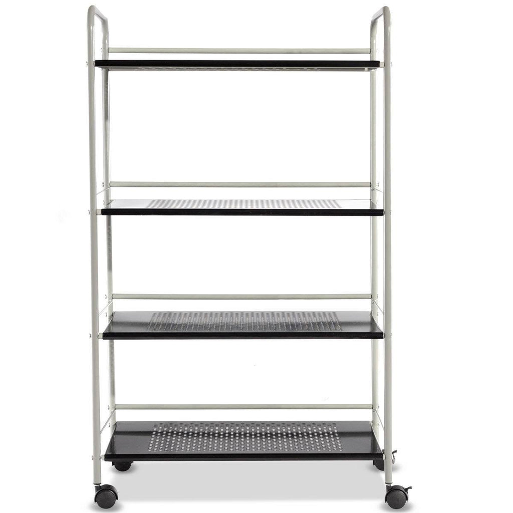4 Tiers Rolling Storage Cart Utility Trolley Q6379