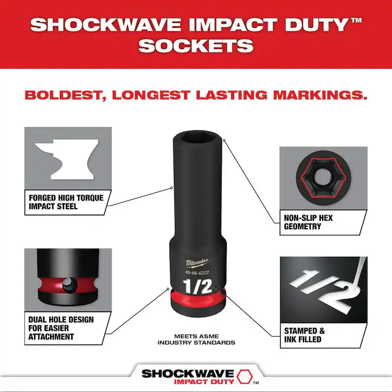 18V Brushless Cordless 1/2 in. Impact Wrench with Socket Set A95272