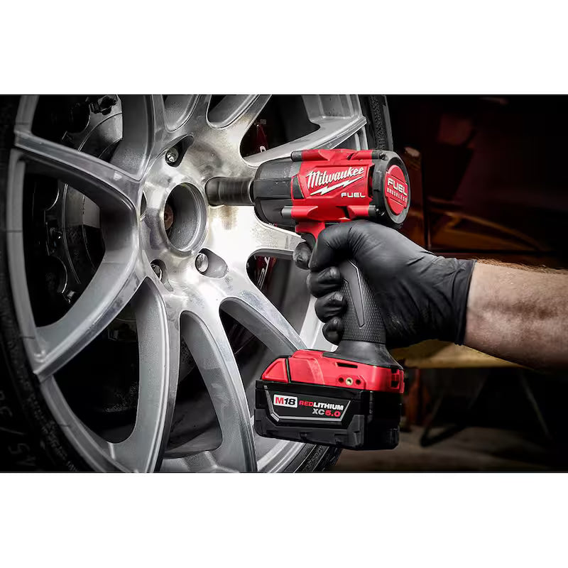 18V Brushless Cordless 1/2 in. Impact Wrench with Socket Set A95272