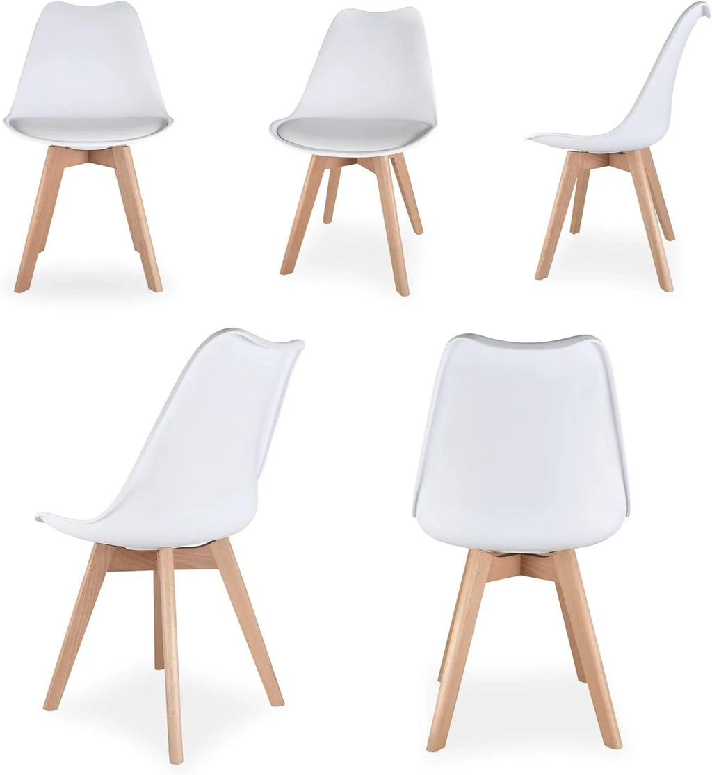 White Set of 4 Dining Chairs L59343
