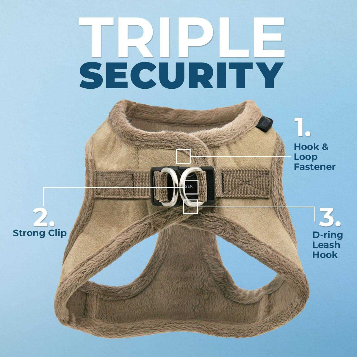 Step-In Plush Dog Harness V726