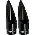 Black Scalloped Exhaust Tips J310