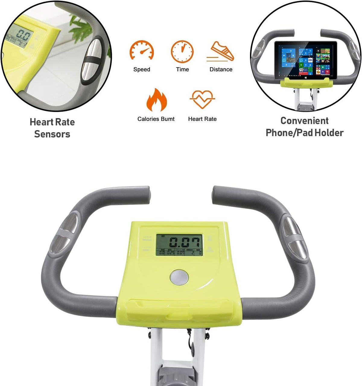 Folding Exercise Bike with LCD Monitor B275