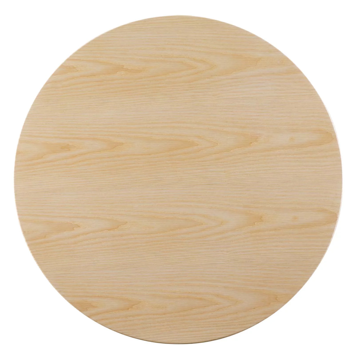 Round Wood Metal Coffee Table Z595