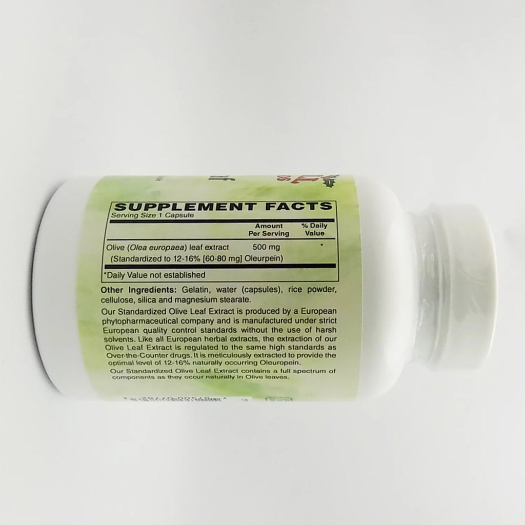 Olive Leaf 500 MG 120 Capsules J10208