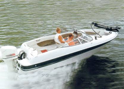 18&5& Navy Semi Custom Boat Cover for V-Hull Fish & Ski Boat with I/O V963