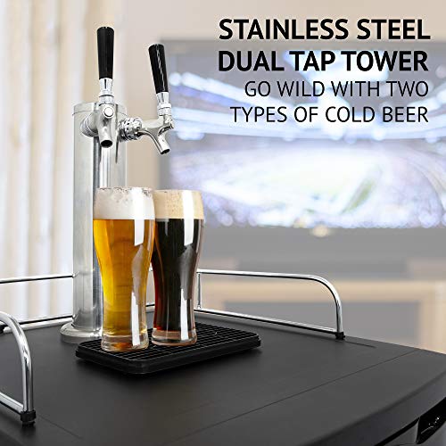 Full Size Dual Tap Draft Beer Dispenser F995