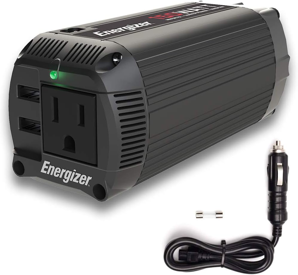 500 Watt Power Inverter, 12V DC to 110V AC, Modified Sine Wave, Pack of 2 S171701
