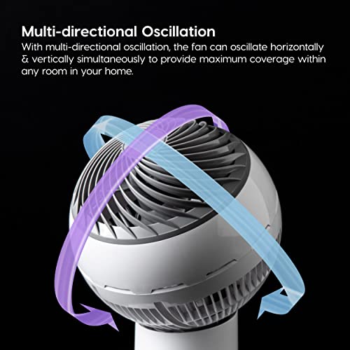 Large Oscillating 8-in-1 Fan with Remote and Timer U5787