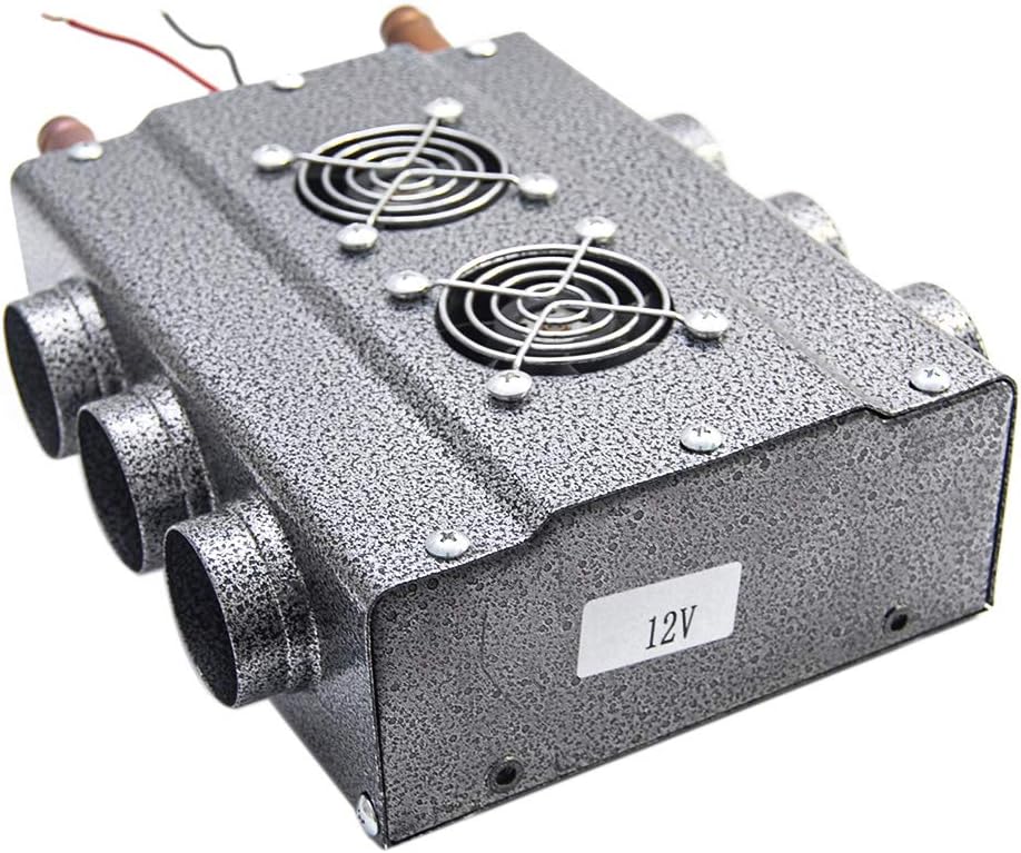 Compact 12V Dual Sides 6 Vents Heater with Speed Switch, Pack of 2 N131