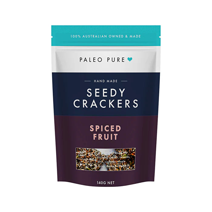 Spiced Fruit Seedy Crackers 140g U341555