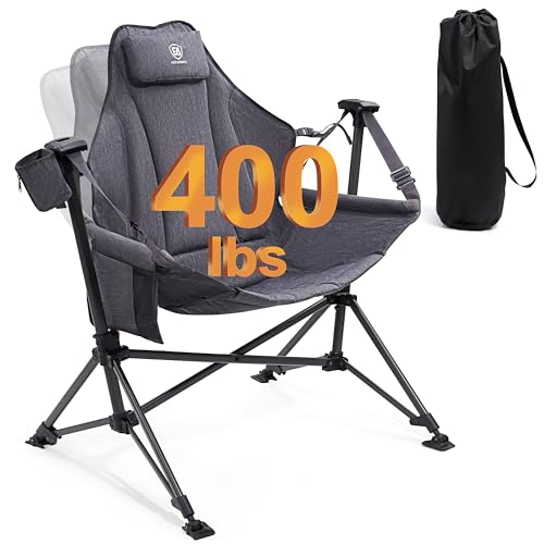 Oversized Padded Hammock Camping Chair with Cup Holder C844233