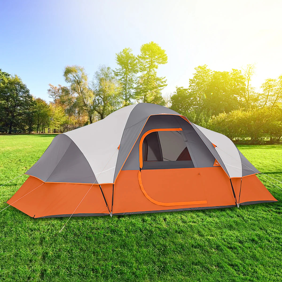 9 Person Waterproof Double Layer Dome Tent S652