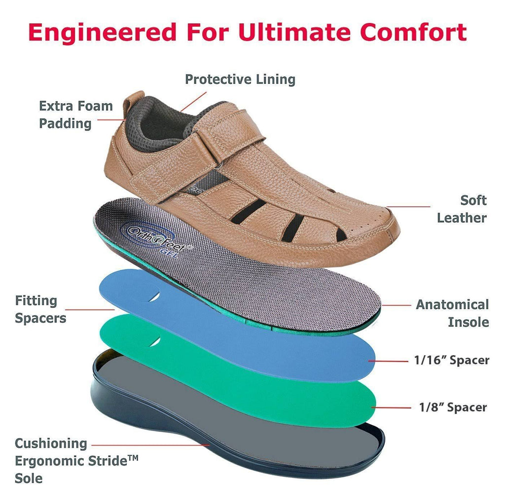 Brown OrthoFeet Shoes O686235