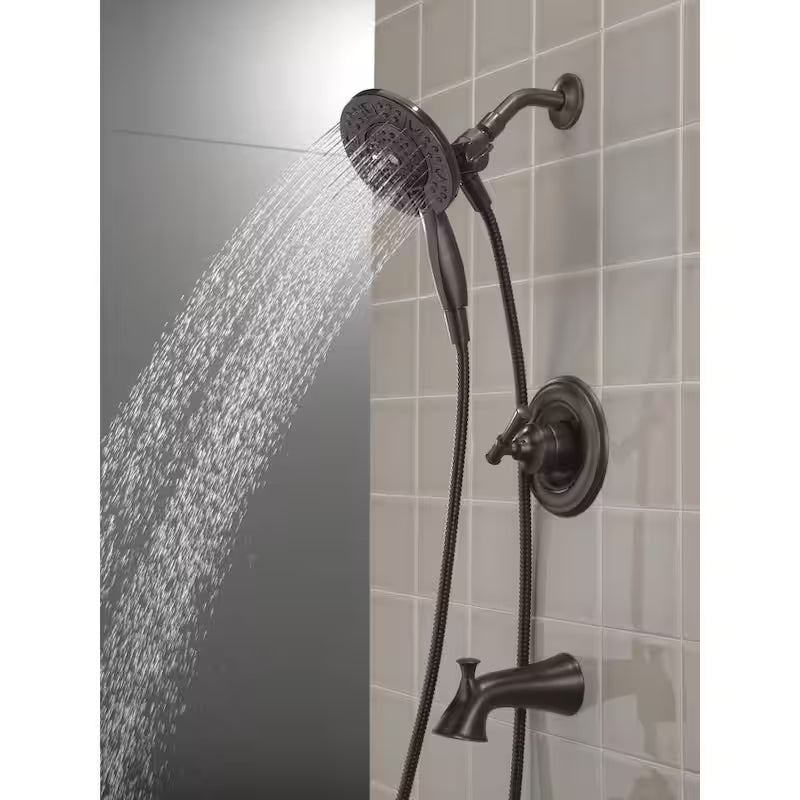 Single-Handle 4-Spray Tub and Shower Faucet in Venetian Bronze W48565