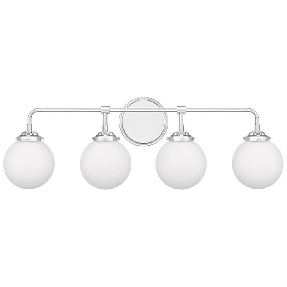 Satin Brass 4 Light Bath Vanity with Opal Etched Glass D468