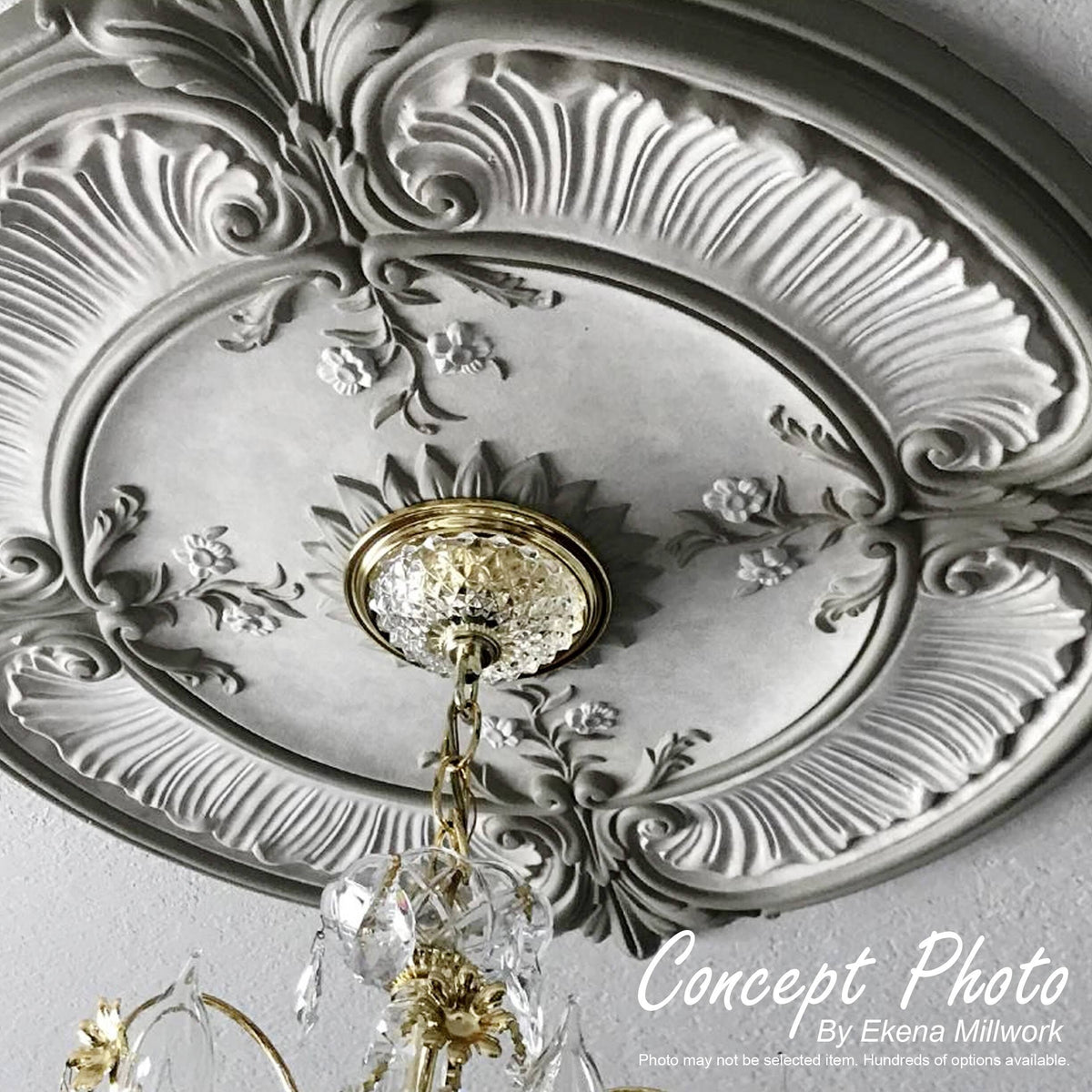 33 1/8x22OD x 3 1/2x22ID x 1 3/8x22P Ceiling Medallion S695